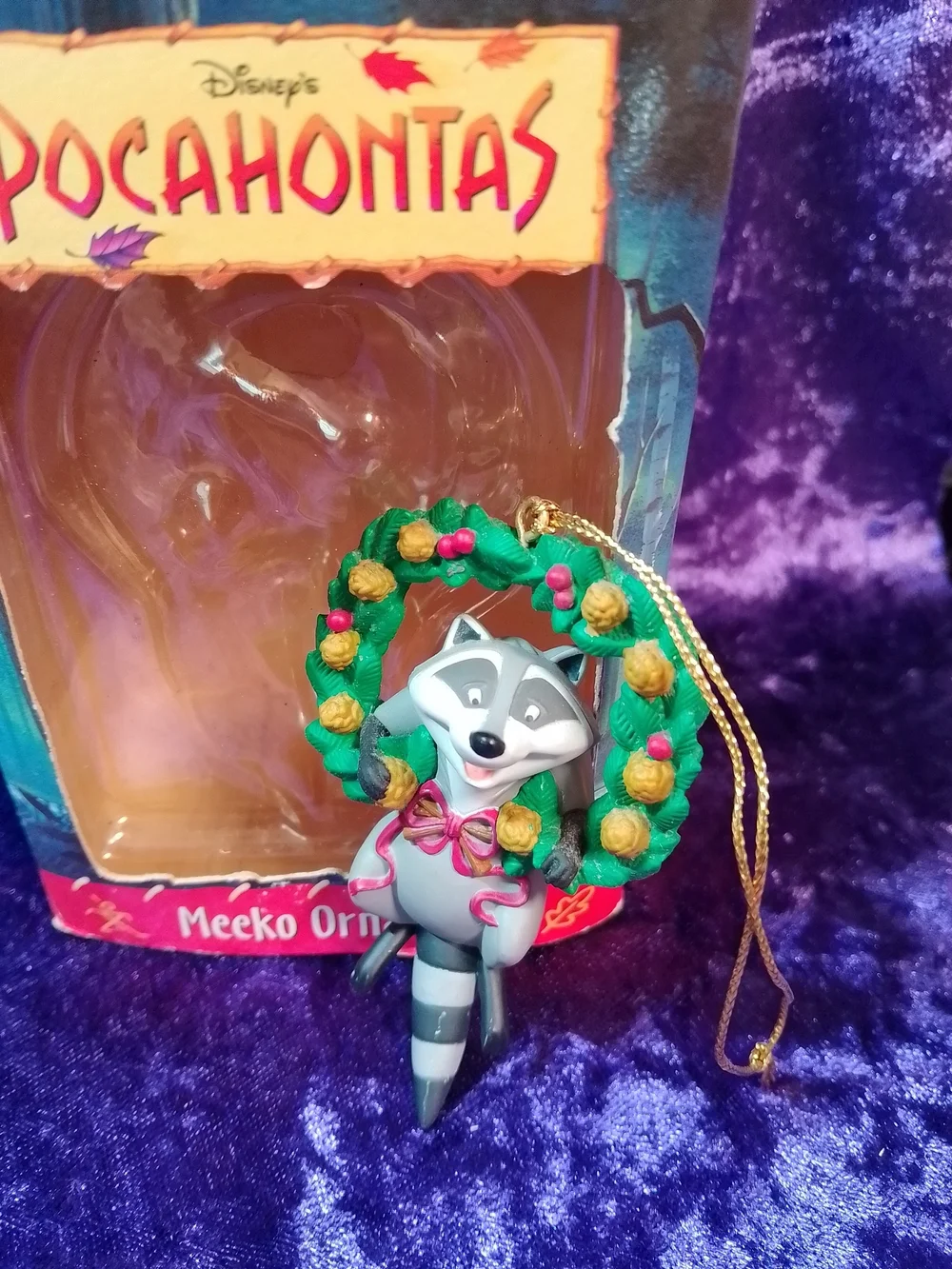 Disney Pocahontas And Meeko Holiday Ornament Set.